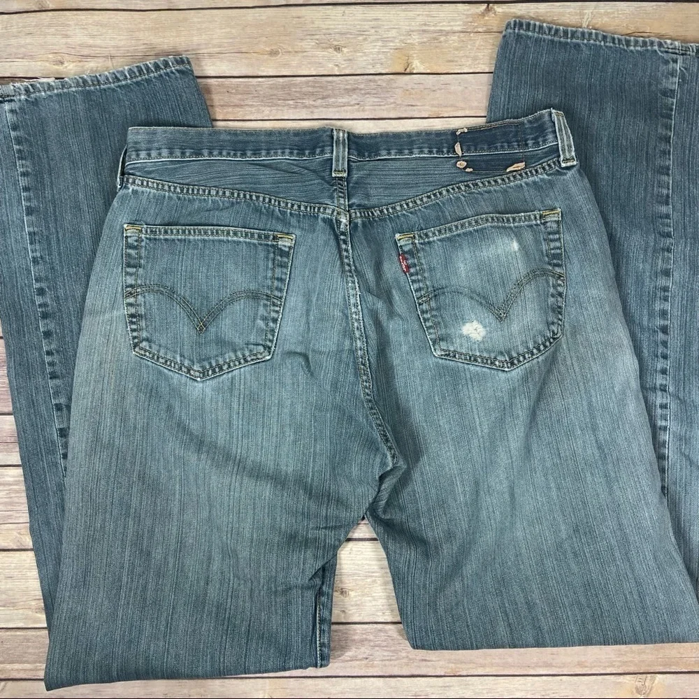Levi’s 501 36 X 36 Destroyed Butterfly Jeans